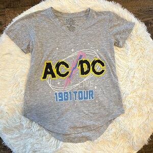 AC/DC Graphic V-Neck Tee